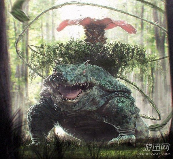寫實版《口袋妖怪》水箭龜、噴火龍和妙蛙花!你喜歡么
